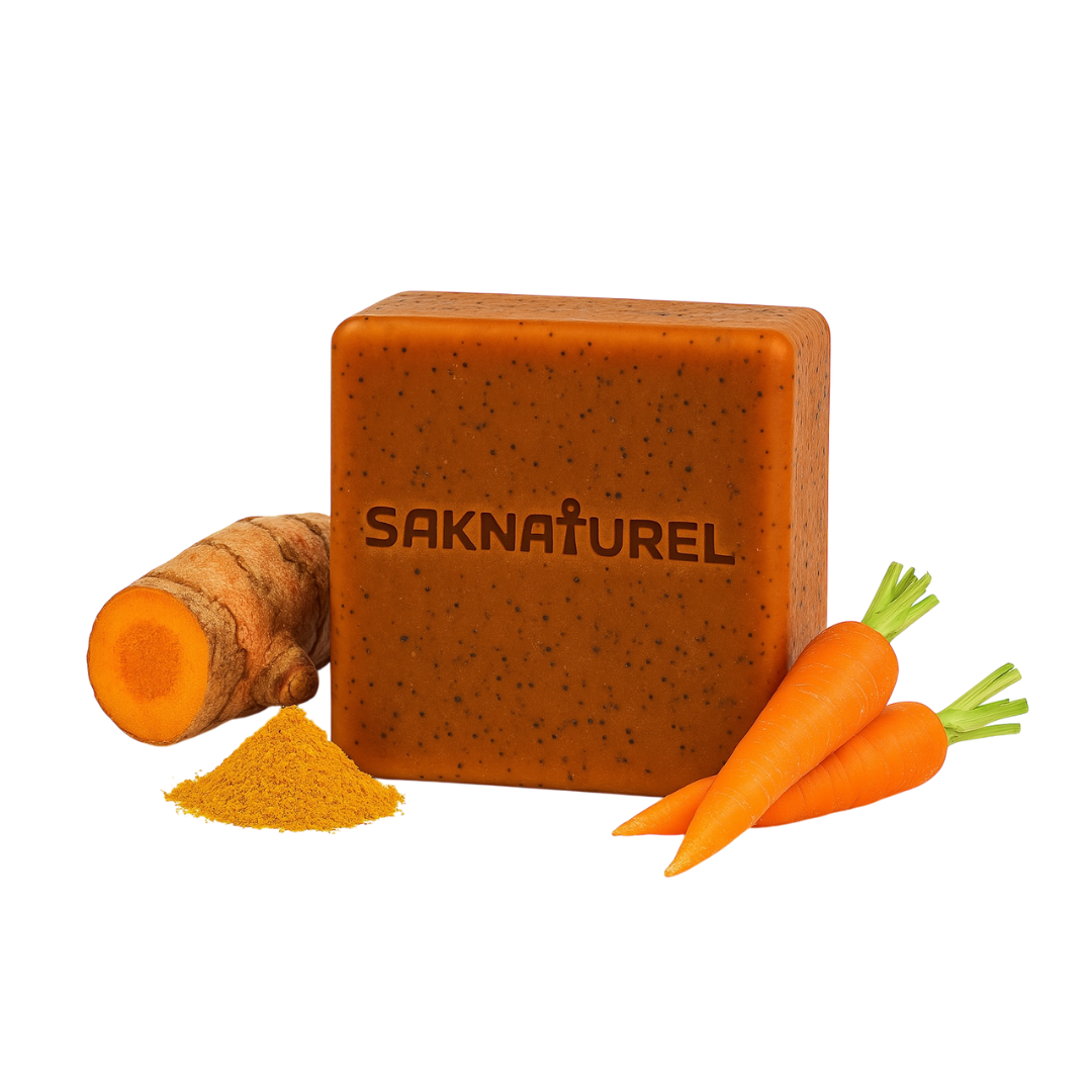 Handmade Natural Kojic Turmeric Soap Bar. Skin Brightening Kojic Soap carrot acne eczema soap oatmeal honey sensitive skin soap glowing skin curcuma turmeric soap