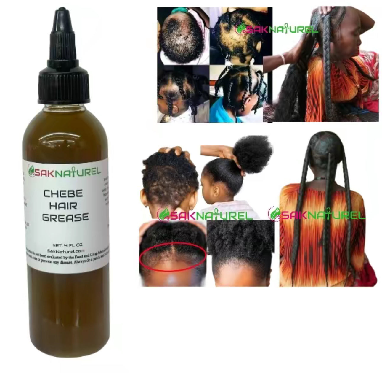 Organic Chebe Hair Grease chebe hair butter chebe powder hair growth rosemary fenugreek oil scalp stimulator oil edge control amla castor oil indian hair growth alopecia oil