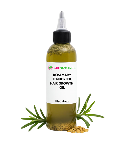 Organic Rosemary Fenugreek Hair Growth oil - 4 oz