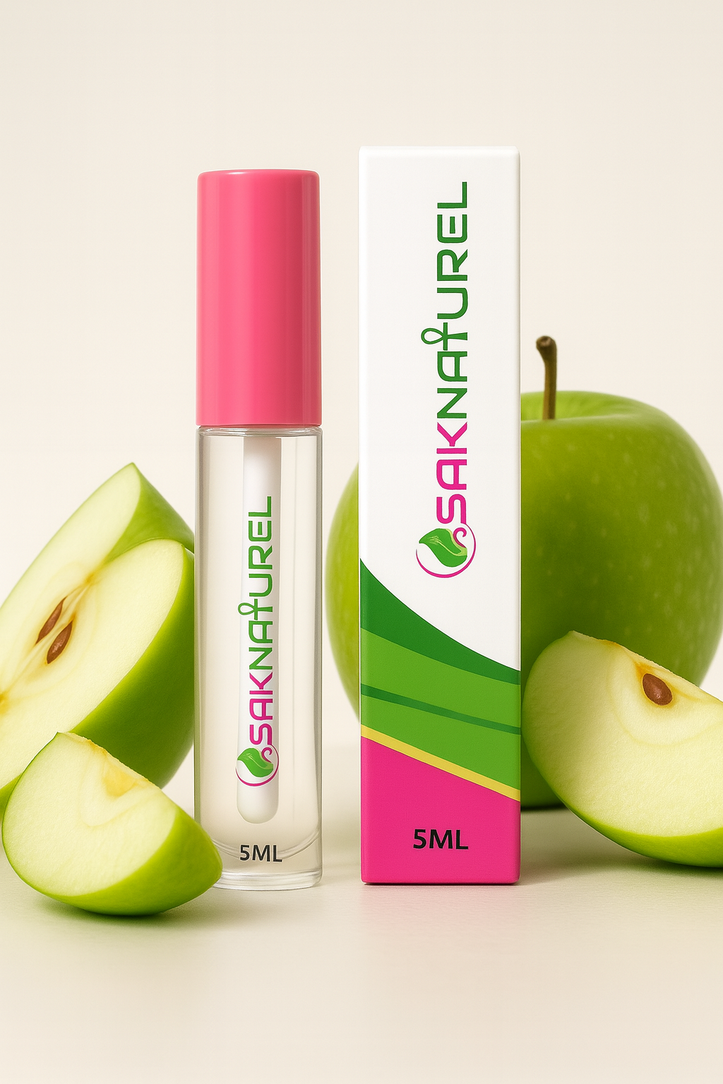 SakNaturel Hydrating Green Apple Lip Gloss 